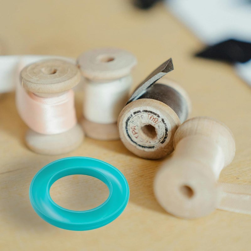 Bilkeru 1 Pcs Rubber Bobbin Holder, Round Sewing Bobbin Holder Supplies Organizer for Sewing Thread Machine Bobbins Case fit Metal, Plastic Sewing Machine Bobbins or Quilting Bobbins (Blue) - Image 5
